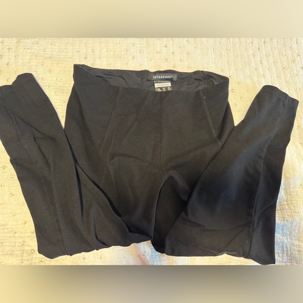Liverpool black dress pants leggings 12P